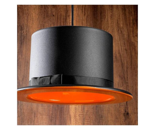 Lustra Fötr Sivani One Black Orange Round