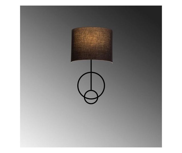 Aplica de perete Asaf One Black