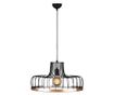 Lustra Noor, Fellini One Black Copper Round, metal, max. 100 W, E27, negru/aramiu, 53x53 cm
