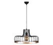 Lustra Noor, Fellini One Black Copper Round, metal, max. 100 W, E27, negru/aramiu, 53x53 cm