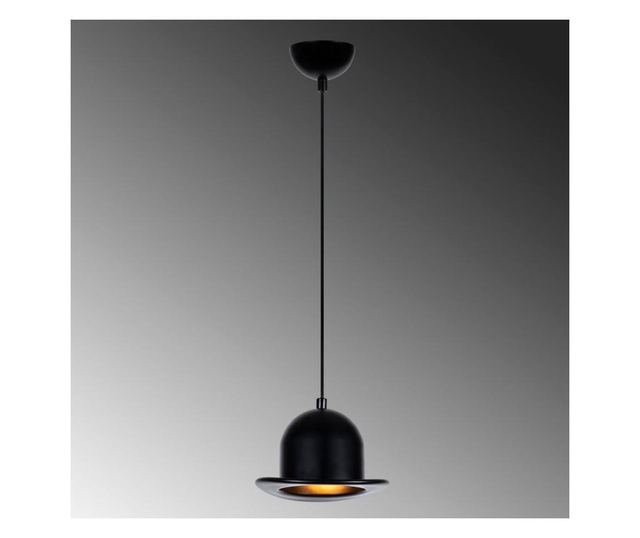 Lustra Noor, Fötr Sivani One Black Round, metal, max. 100 W, E27, negru, 19x19x110 cm