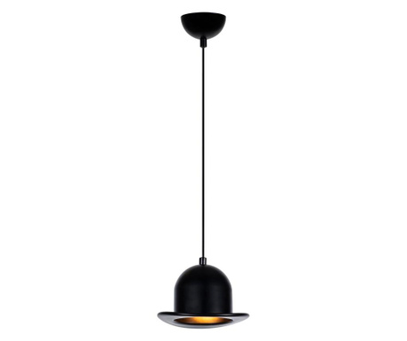 Lustra Noor, Fötr Sivani One Black Round, metal, max. 100 W, E27, negru, 19x19x110 cm