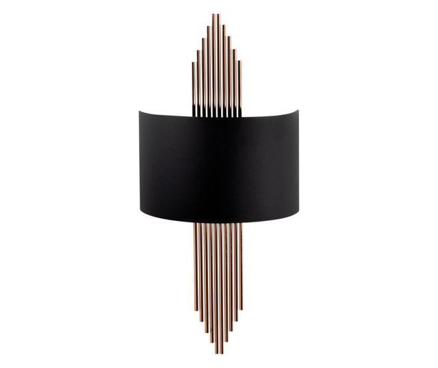 Aplica de perete Ursula One Black Copper
