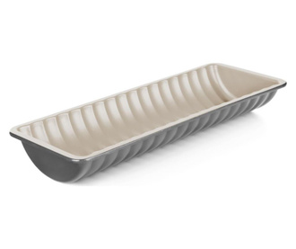 Tava de copt Prime Chef, otel carbon, gri, 32x12x5 cm