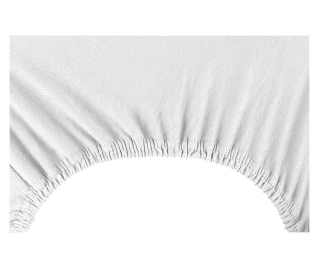 Долен чаршаф с ластик Nephrite White 180x200 cm