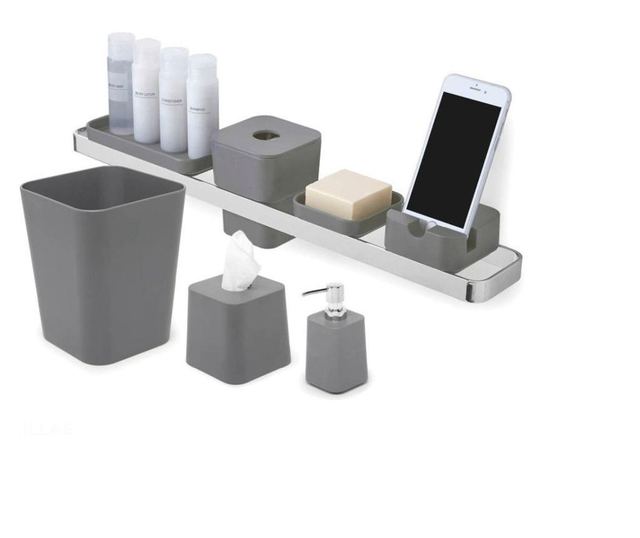 Dispenser pentru sapun lichid Umbra, melamina, 9x8x17 cm