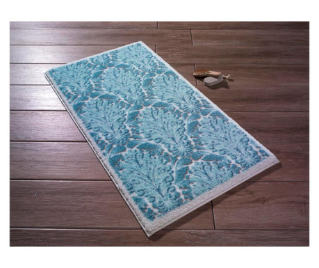 Kúpeľňová predložka Ornamental  Blue
White 80x140 cm