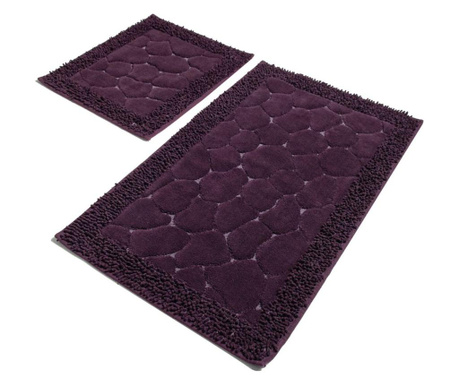 Set 2 kupaonska tepiha Stone  Purple