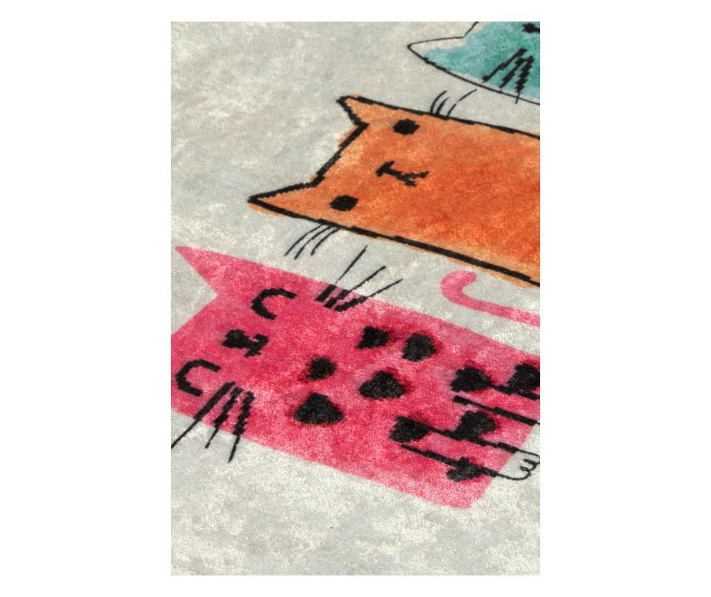 Fürdőszoba szőnyeg Chilai Home, Baby Cats  Multicolor, antiallergén micro poliamid, 40x60 cm, többszínű - 3