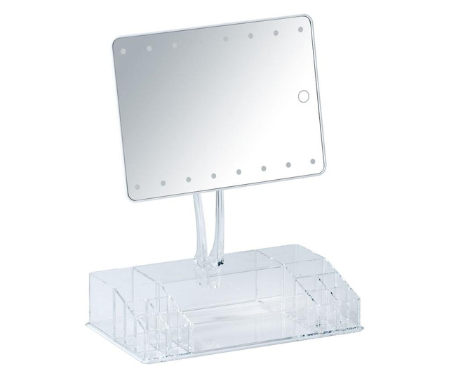 Oglinda cosmetica Wenko, plastic, 27x16x36 cm, alb
