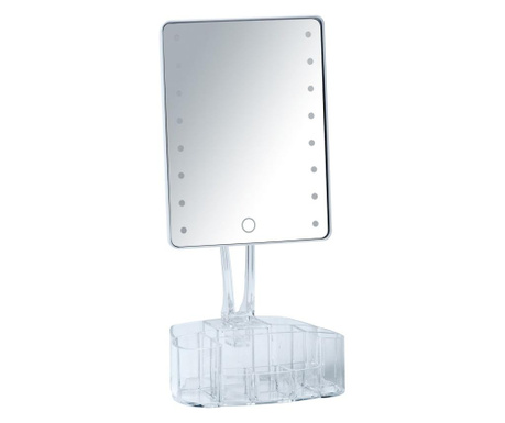 Oglinda cosmetica Wenko, plastic, 17x13x36 cm, alb
