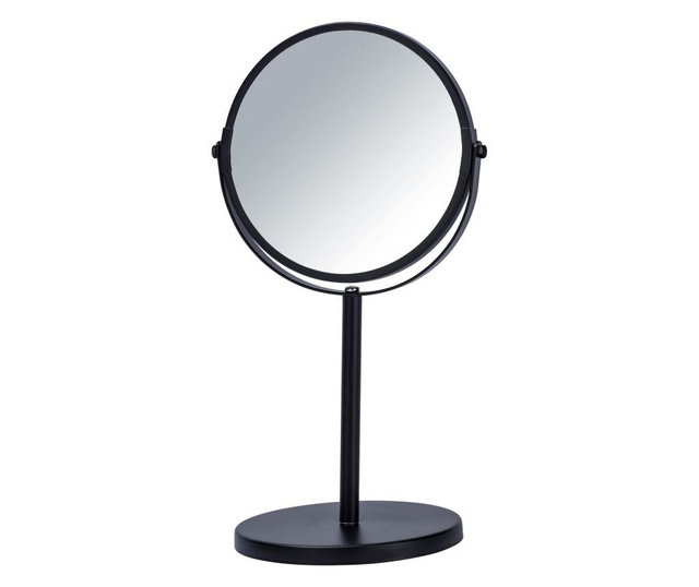 Oglinda cosmetica Wenko, otel, 19x15x35 cm, negru