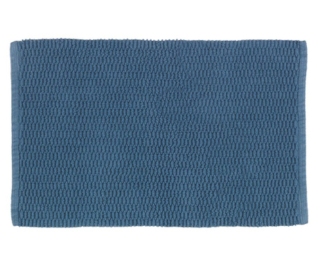 Covoras de baie Wenko, bumbac, 50x80 cm, albastru