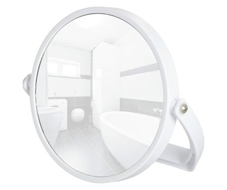 Oglinda cosmetica Wenko, plastic, 20x2x19 cm, alb