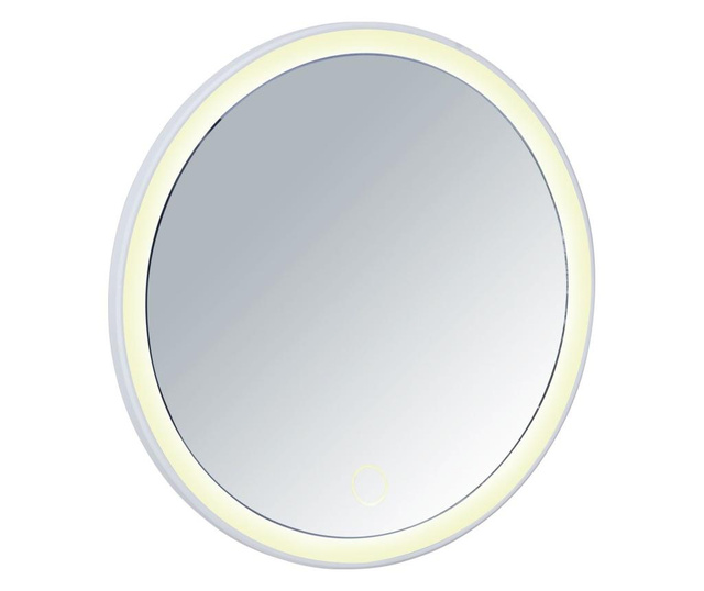 Oglinda cosmetica de perete cu LED Wenko, plastic, 19x11x19 cm