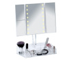 Oglinda cosmetica Wenko, plastic, 35x17x39 cm, alb