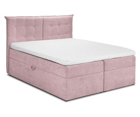 Łóżko kontynentalne ze schowkiem Echaveria Pink