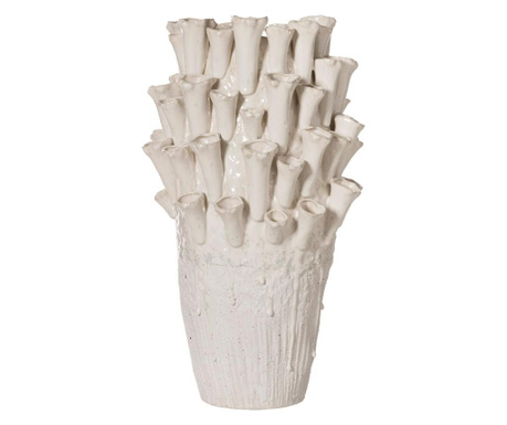 Vaza L'arte Di Nacchi, ceramica, 46x26x26 cm, alb