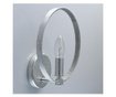 Aplica de perete Exquisite Lighting, Jester, metal, Incandescent, max. 40 W, E14, gri argintiu, 25x25x26 cm