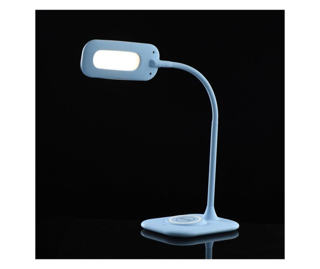 Lampa de masa Functional Lighting, Stuttgart, metal, Led, albastru, 33x14x55 cm