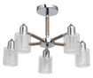 Lustra Functional Lighting, Forest, metal, Incandescent, max. 40 W, E14, gri argintiu/alb, 54x54x30 cm