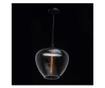 Lustra Contemporary Lighting, Bremen, sticla, Incandescent, max. 40 W, E27, negru/gri argintiu, 35x35x265 cm