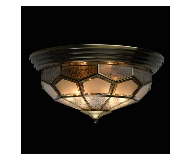 Lustra Exquisite Lighting, Marquis, metal, Incandescent, max. 40 W, E14, maro/alb, 45x45x21 cm