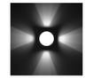 Aplica de perete Functional Lighting, Mercury, aluminiu, Led, negru, 13x13x13 cm