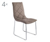 Set 4 scaune Tomasucci, Soft Tortora, 60x47x90 cm
