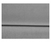 Amaryllis Velvet Grey and Black Chrome Four Megfordítható és kihúzható sarokkanapé