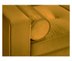 Триместен разтегателен диван Palais Velvet Yellow and Gold