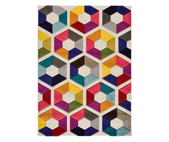 Tepih Boutique Multicolor Hexa 80x150 cm