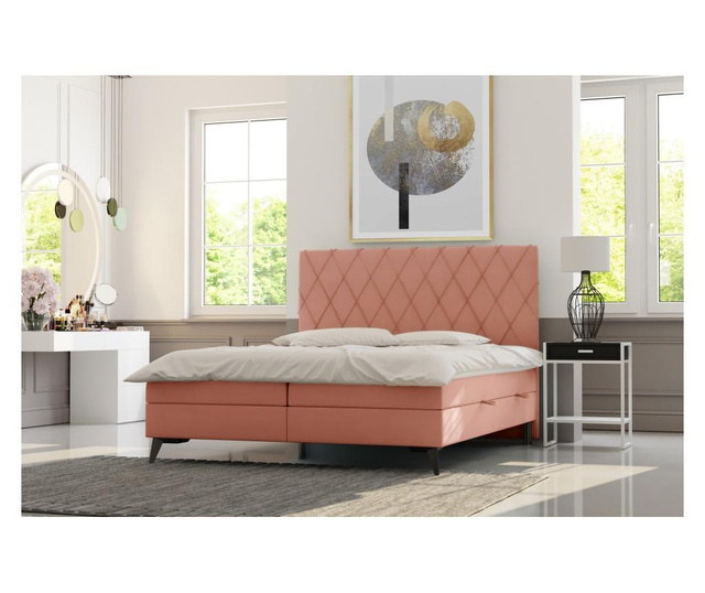 Легло с матрак и табла Fusion Coral Red 140x200 cm