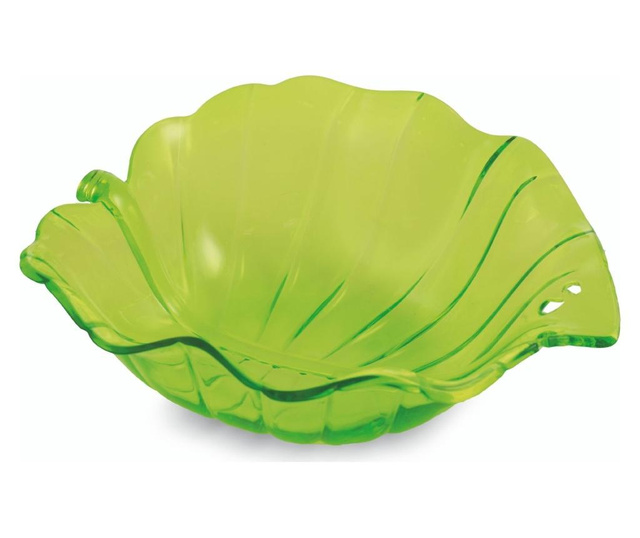 Bol pentru salata Villa D'este, Leaf, plastic, 28x12x12 cm