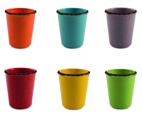 Set 6 čaša za vodu Baita Multicolor