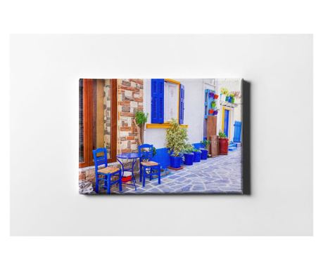 Slika Blue Flower Pots 40x60 cm