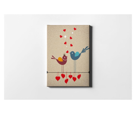 Slika Hearts And Birds