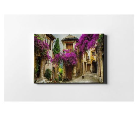 Slika Purple Flowery Alley 60x90 cm