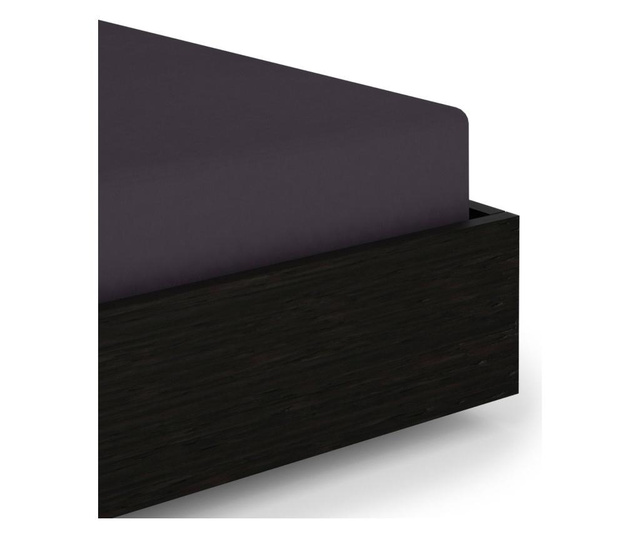Plahta s elastičnom gumicom Percale Velvet Purple 90x200 cm