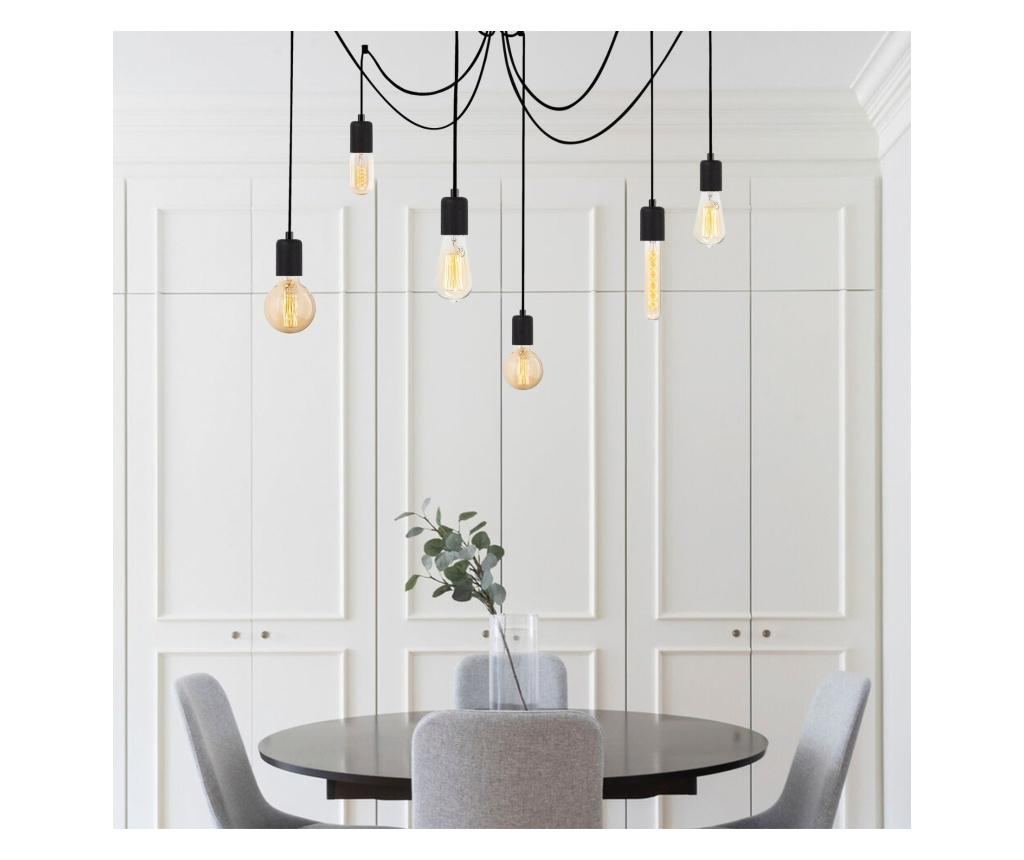 Závěsná lampa Kabluni Six Black Round - 2