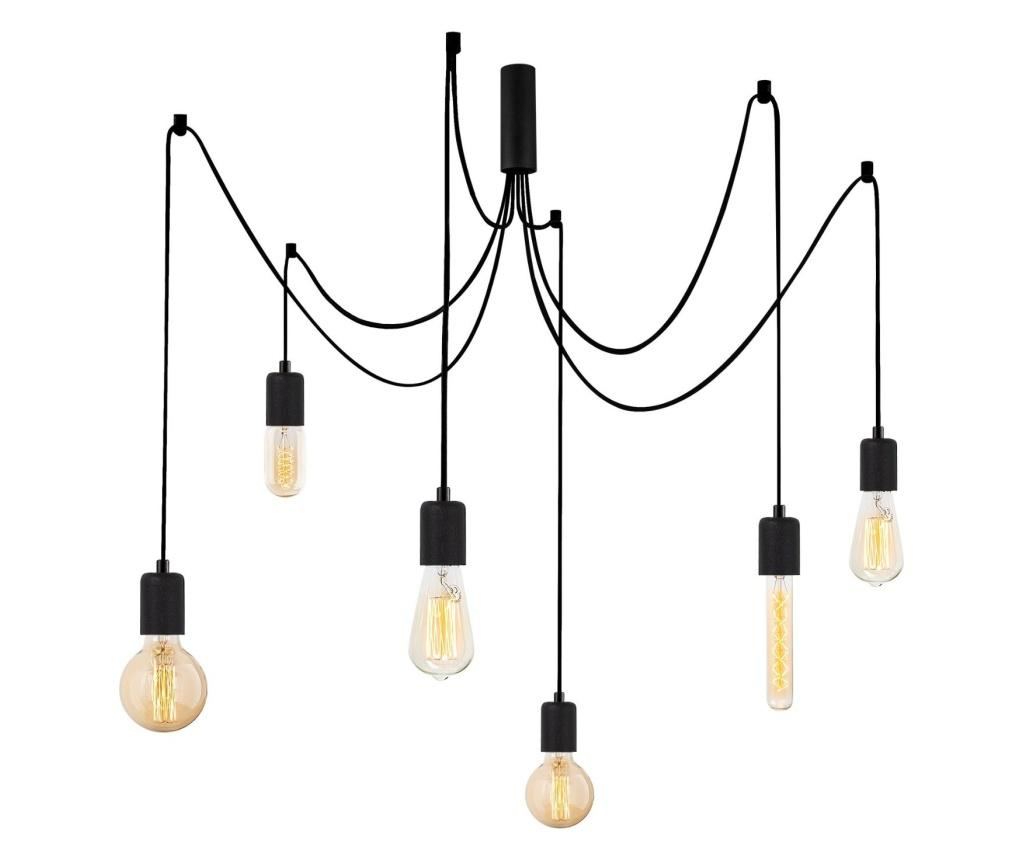 Závěsná lampa Kabluni Six Black Round - 5