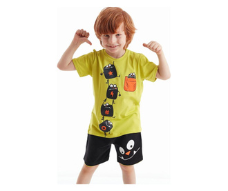 Σετ σορτς και κοντομάνικο μπλουζάκι για αγοριών Monsters 2 χρονών