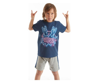 Σετ σορτς και κοντομάνικο μπλουζάκι για αγοριών Wow Rock 8 χρονών