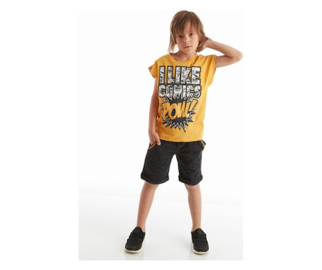 Fantovski komplet - kratke hlače in majica brez rokavov Comics