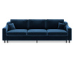 Amaryllis Royal Blue Kihúzható háromszemélyes kanapé