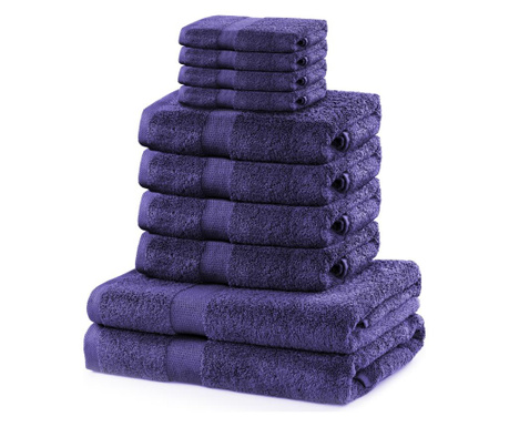 Set 10 kupaonska ručnika Marina Purple