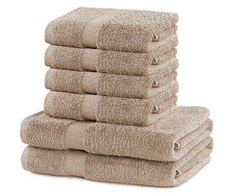 Комплект 6 кърпи за баня Marina Beige