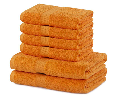 Комплект 6 кърпи за баня Marina Orange