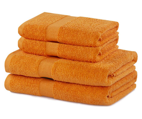 Комплект 4 кърпи за баня Marina Orange