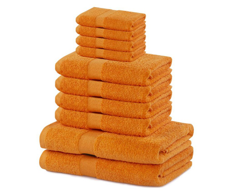 Комплект 10 кърпи за баня Marina Orange